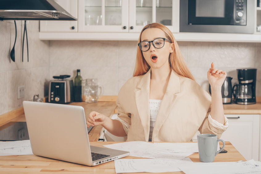 Woman Taking Online Singing Lessons