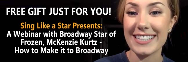 Gift just for you sing a star with a workshop on how to make a broadway star.